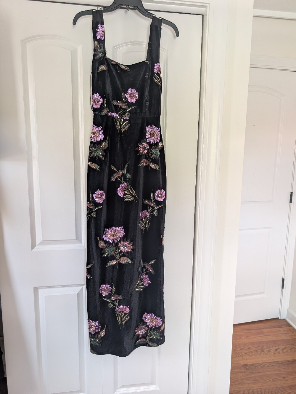 ELLIATT Clio Gown in Black Multi - Picture 3 of 9